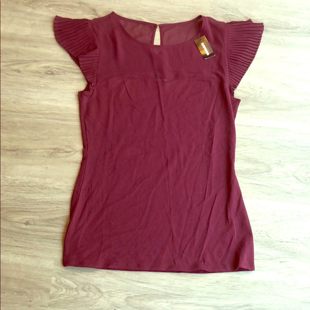 Maroon blouse from express